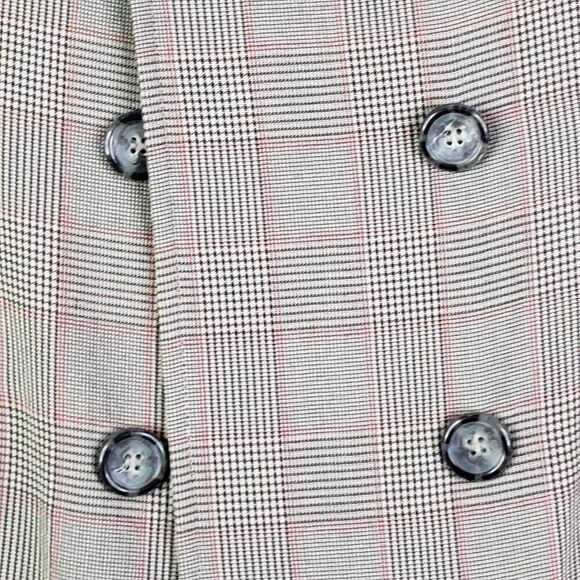 Talbots Vintage Double Breasted Blazer Women's Size 14P Petite Plaid Lined - Picture 4 of 8